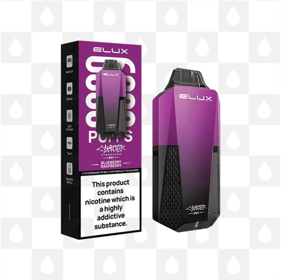Blueberry Raspberry | Elux Cyberover 6K | Disposable Vapes