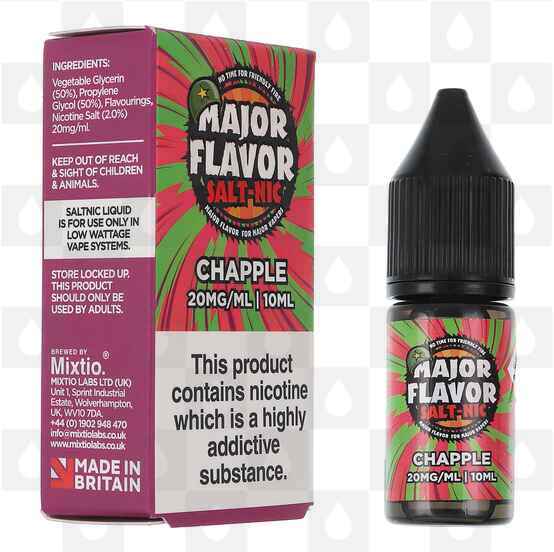 Chapple by Major Flavor E Liquid | 10ml Nic Salt, Strength & Size: 10mg • 10ml