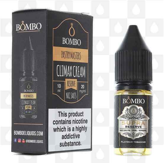 Climax Cream Reserve | Pastry Masters by Bombo E Liquid | 10ml Nic Salt, Strength & Size: 10mg • 10ml
