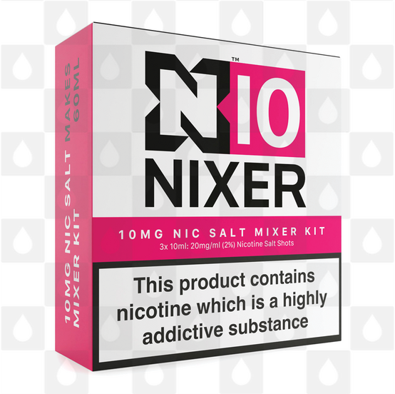 Mixer Kit by Nixer E Liquid, Nicotine Type: Nicotine Salt, Strength & Size: N10 • 10mg Mixer Kit