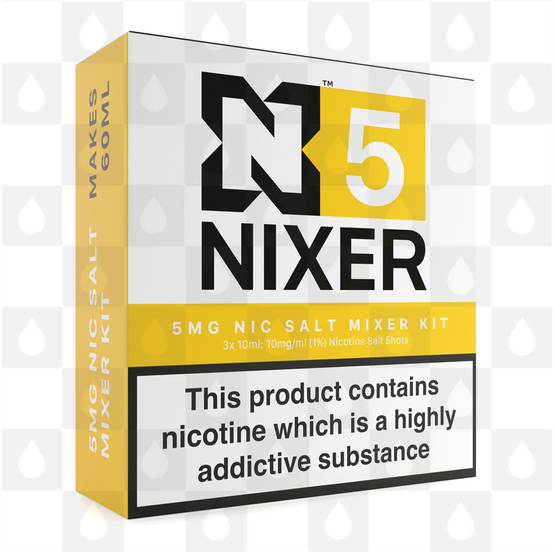 Mixer Kit by Nixer E Liquid, Nicotine Type: Nicotine Salt, Strength & Size: N5 • 5mg 50/50 Kit