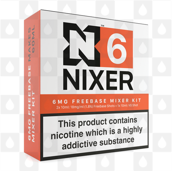 Mixer Kit by Nixer E Liquid, Nicotine Type: Regular Nicotine, Strength & Size: N3 • 6mg 70/30 Kit