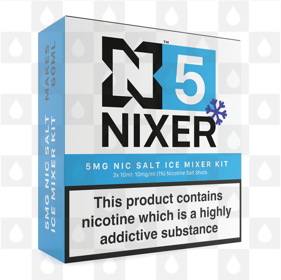 Mixer Kit by Nixer E Liquid, Nicotine Type: Nicotine Salt, Strength & Size: N5 Ice • 5mg 50/50 Kit