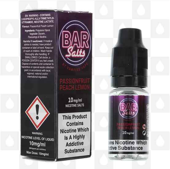 Passionfruit Peach Lemon | Bar Salts by Vampire Vape E Liquid | Nic Salt, Strength & Size: 05mg • 10ml