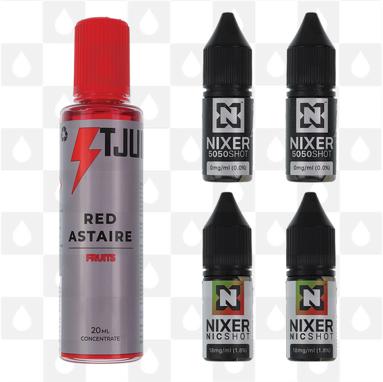 Red Astaire by T-Juice E Liquid | 60ml Long Fill, Nicotine Type: Regular Nicotine, Strength & Size: 06mg • 60ml • Inc Shots (50/50)