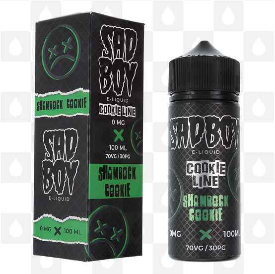 Shamrock Cookie | Cookie Line by Sadboy E Liquid | 100ml Short Fill, Strength & Size: 0mg • 100ml (120ml Bottle)