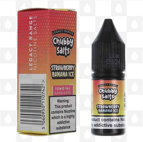 Strawberry Banana Ice by Chubby Juice E Liquid | 10ml Nic Salt, Strength & Size: 10mg • 10ml