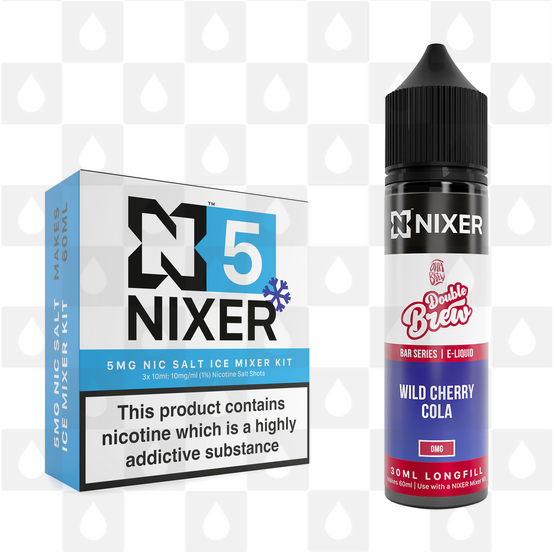 Wild Cherry Cola by Ohm Brew x Nixer E Liquid | 60ml Long Fill, Nicotine Type: Nicotine Salt, Strength & Size: 05mg Ice Salt • 60ml • Inc Shots (50/50)