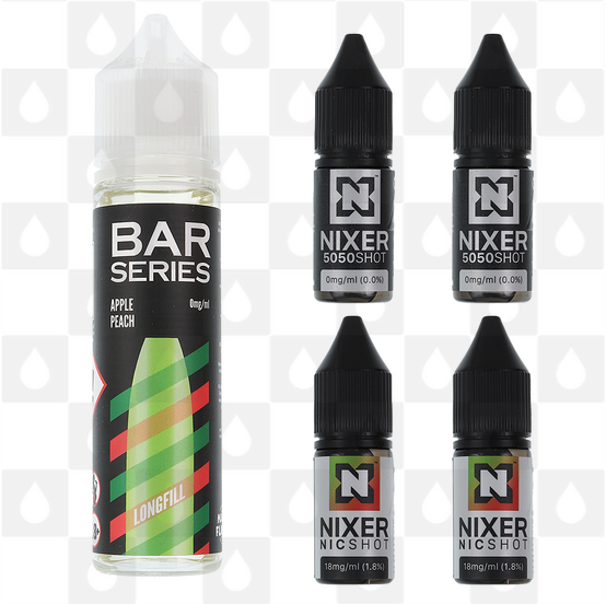 Apple Peach by Bar Series E Liquid | 60ml Long Fill, Nicotine Type: Regular Nicotine, Strength & Size: 06mg • 60ml • Inc Shots (50/50)