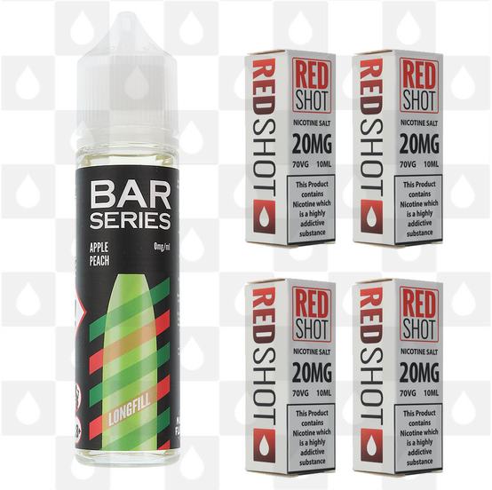 Apple Peach by Bar Series E Liquid | 60ml Long Fill, Nicotine Type: Nicotine Salt, Strength & Size: 14mg Salt • 60ml • Inc Shots (50/50)