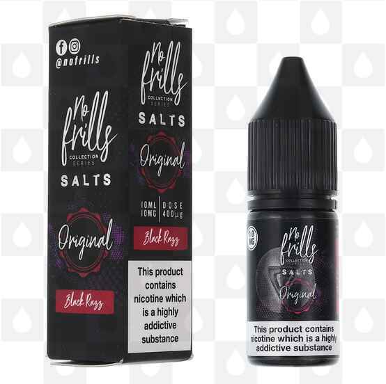 Black Razz | Originals by No Frills E Liquid | 10ml Nic Salt, Strength & Size: 20mg • 10ml