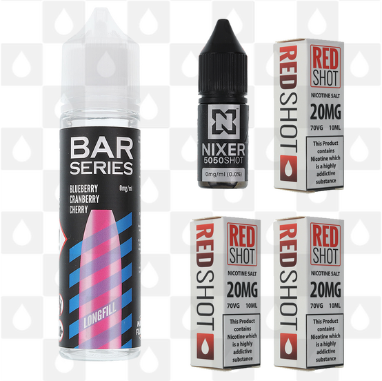 Blueberry Cranberry Cherry by Bar Series E Liquid | 60ml Long Fill, Nicotine Type: Nicotine Salt, Strength & Size: 10mg Salt • 60ml • Inc Shots (50/50)