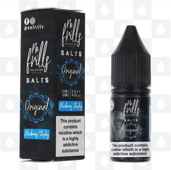 Blueberry Slushy | Originals by No Frills E Liquid | 10ml Nic Salt, Strength & Size: 10mg • 10ml