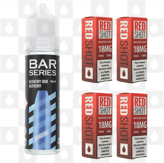 Blueberry Sour Raspberry by Bar Series E Liquid | 60ml Long Fill, Nicotine Type: Regular Nicotine, Strength & Size: 12mg • 60ml • Inc Shots (50/50)