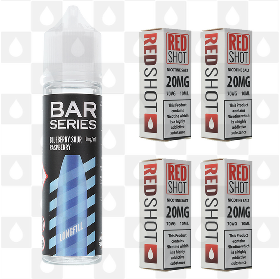 Blueberry Sour Raspberry by Bar Series E Liquid | 60ml Long Fill, Nicotine Type: Nicotine Salt, Strength & Size: 14mg Salt • 60ml • Inc Shots (50/50)