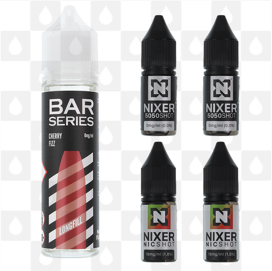 Cherry Fizz by Bar Series E Liquid | 60ml Long Fill, Nicotine Type: Regular Nicotine, Strength & Size: 06mg • 60ml • Inc Shots (50/50)