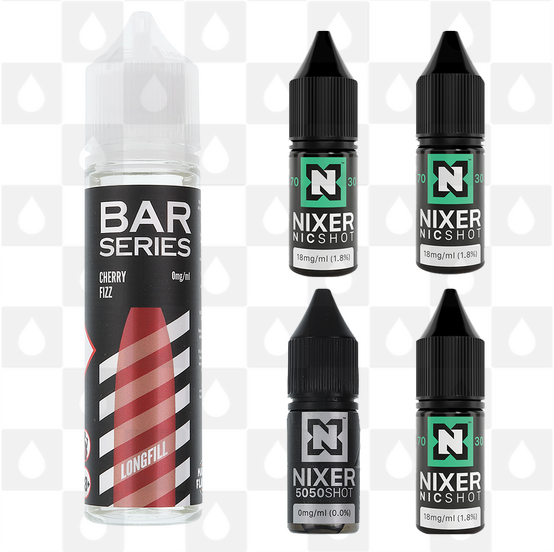 Cherry Fizz by Bar Series E Liquid | 60ml Long Fill, Nicotine Type: Regular Nicotine, Strength & Size: 09mg • 60ml • Inc Shots (50/50)