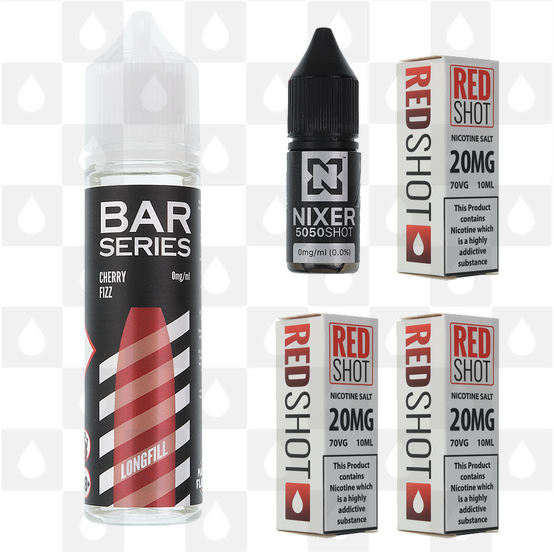Cherry Fizz by Bar Series E Liquid | 60ml Long Fill, Nicotine Type: Nicotine Salt, Strength & Size: 10mg Salt • 60ml • Inc Shots (50/50)