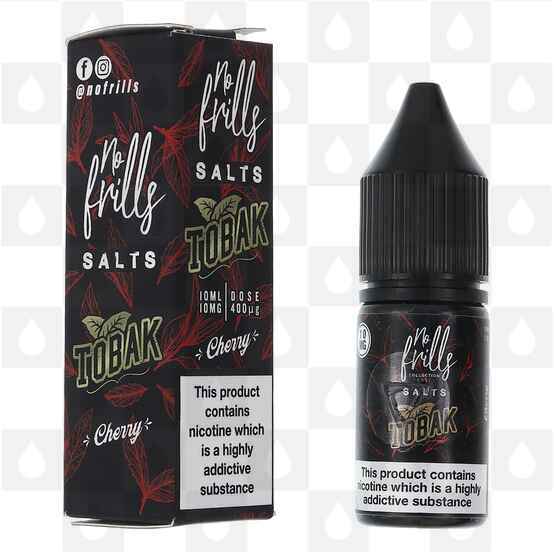 Cherry Tobacco | Tobak by No Frills E Liquid | 10ml Nic Salt, Strength & Size: 10mg • 10ml