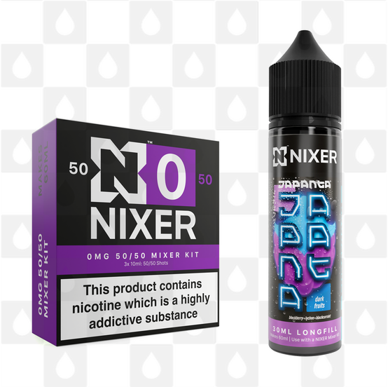 Dark Fruits by Japanta x Nixer E Liquid | 60ml Long Fill, Nicotine Type: Nicotine Free, Strength & Size: 00mg • 60ml • Inc VG/PG Shots (50/50)