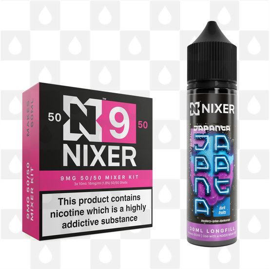 Dark Fruits by Japanta x Nixer E Liquid | 60ml Long Fill, Nicotine Type: Regular Nicotine, Strength & Size: 09mg • 60ml • Inc Shots (50/50)