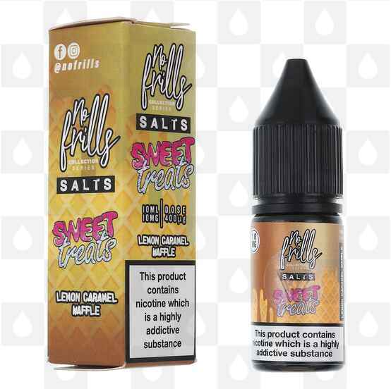 Lemon & Caramel Waffle | Sweet Treats by No Frills E Liquid | 10ml Nic Salt, Strength & Size: 10mg • 10ml