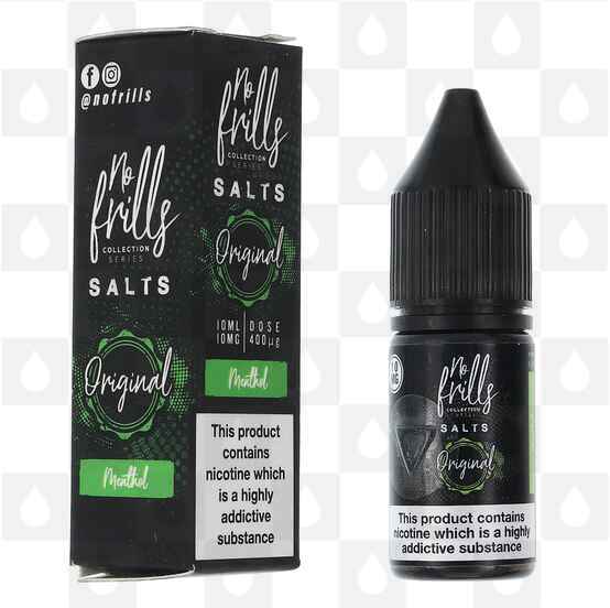 Menthol | Originals by No Frills E Liquid | 10ml Nic Salt, Strength & Size: 20mg • 10ml