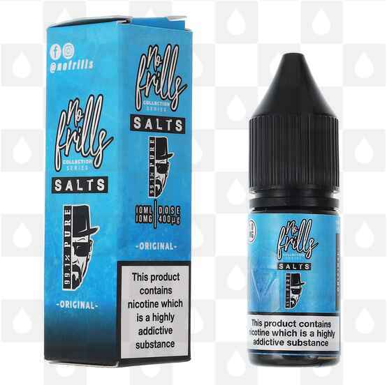 Original | 99.1% Pure by No Frills E Liquid | 10ml Nic Salt, Strength & Size: 10mg • 10ml
