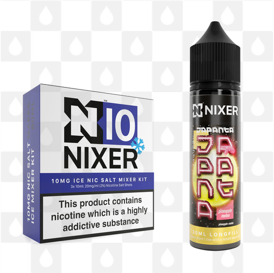 Pineapple Melon by Japanta x Nixer E Liquid | 60ml Long Fill, Nicotine Type: Nicotine Salt, Strength & Size: 10mg Salt Ice • 60ml • Inc Shots (50/50)