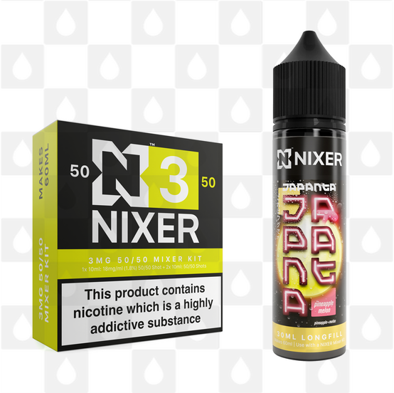 Pineapple Melon by Japanta x Nixer E Liquid | 60ml Long Fill, Nicotine Type: Regular Nicotine, Strength & Size: 03mg • 60ml • Inc Shots (50/50)