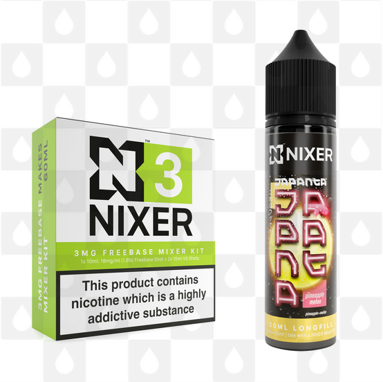 Pineapple Melon by Japanta x Nixer E Liquid | 60ml Long Fill, Nicotine Type: Regular Nicotine, Strength & Size: 03mg • 60ml • Inc Shots (70/30)