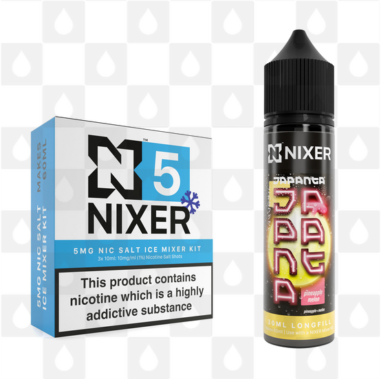 Pineapple Melon by Japanta x Nixer E Liquid | 60ml Long Fill, Nicotine Type: Nicotine Salt, Strength & Size: 05mg Ice Salt • 60ml • Inc Shots (50/50)