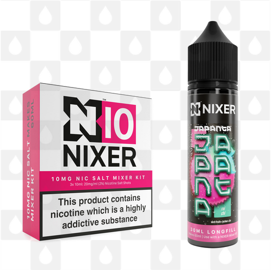 Rai Chi by Japanta x Nixer E Liquid | 60ml Long Fill, Nicotine Type: Nicotine Salt, Strength & Size: 10mg Salt • 60ml • Inc Shots (50/50)