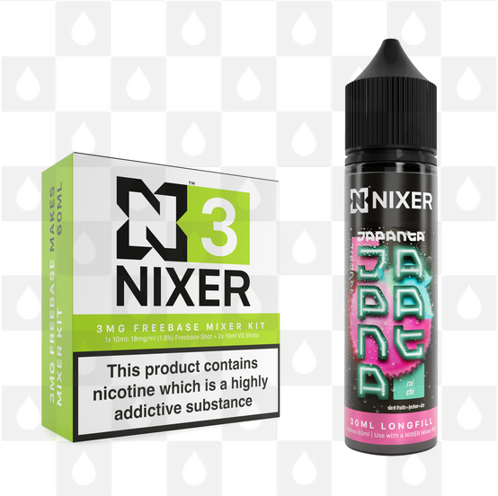Rai Chi by Japanta x Nixer E Liquid | 60ml Long Fill, Nicotine Type: Regular Nicotine, Strength & Size: 03mg • 60ml • Inc Shots (70/30)