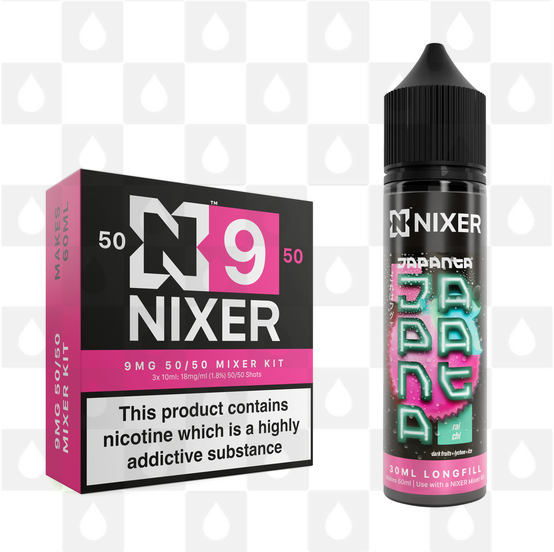Rai Chi by Japanta x Nixer E Liquid | 60ml Long Fill, Nicotine Type: Regular Nicotine, Strength & Size: 09mg • 60ml • Inc Shots (50/50)