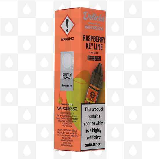 Raspberry Key Lime | Deliciu by Vaporesso E Liquid | 10ml Nic Salt, Strength & Size: 20mg • 10ml