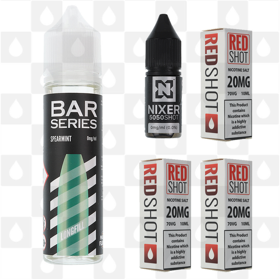 Spearmint by Bar Series E Liquid | 60ml Long Fill, Nicotine Type: Nicotine Salt, Strength & Size: 10mg Salt • 60ml • Inc Shots (50/50)
