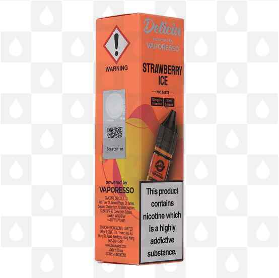 Strawberry Ice | Deliciu by Vaporesso E Liquid | 10ml Nic Salt, Strength & Size: 20mg • 10ml