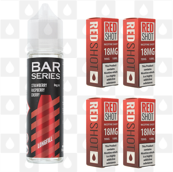 Strawberry Raspberry Cherry by Bar Series E Liquid | 60ml Long Fill, Nicotine Type: Regular Nicotine, Strength & Size: 12mg • 60ml • Inc Shots (50/50)