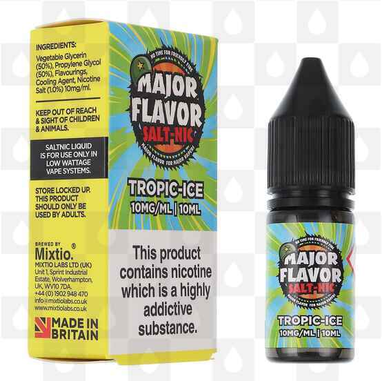 Tropic Ice by Major Flavor E Liquid | 10ml Nic Salt, Strength & Size: 20mg • 10ml