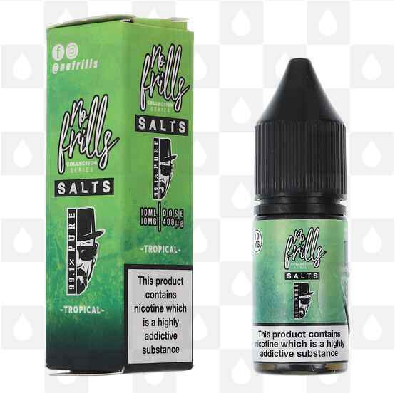 Tropical | 99.1% Pure by No Frills E Liquid | 10ml Nic Salt, Strength & Size: 20mg • 10ml