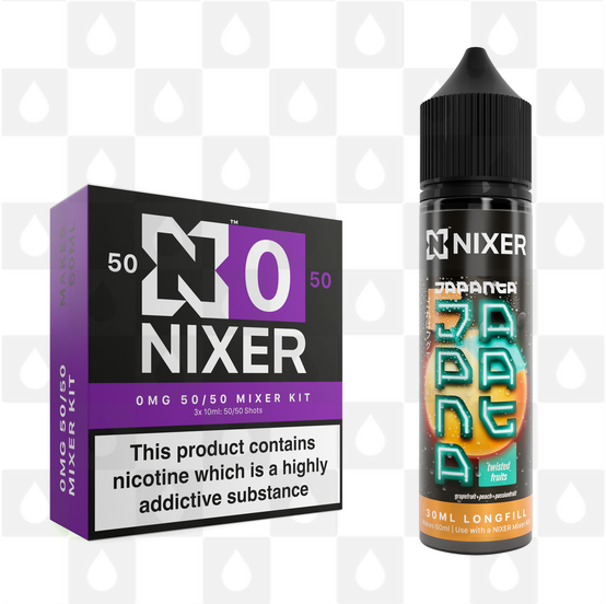 Twisted Fruit by Japanta x Nixer E Liquid | 60ml Long Fill, Nicotine Type: Nicotine Free, Strength & Size: 00mg • 60ml • Inc VG/PG Shots (50/50)