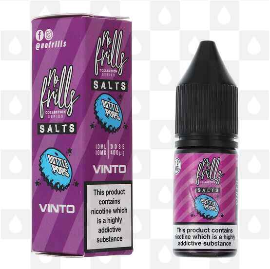 Vinto | Bottle Pops by No Frills E Liquid | 10ml Nic Salt, Strength & Size: 10mg • 10ml