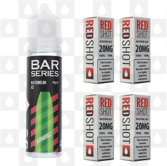 Watermelon Ice by Bar Series E Liquid | 60ml Long Fill, Nicotine Type: Nicotine Salt, Strength & Size: 14mg Salt • 60ml • Inc Shots (50/50)