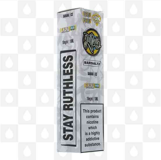 B.Nana On Ice | Barsaltz by Ruthless | 10ml Nic Salt, Strength & Size: 10mg • 10ml