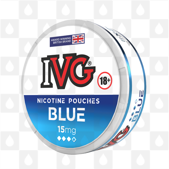 Blue by IVG | Nicotine Pouches, Strength & Size: 20 x 15mg Pouches