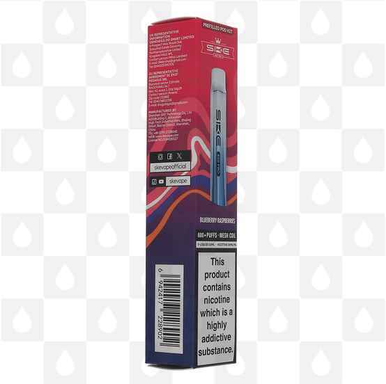 SKE Crystal 600 Pro | Pre-Filled Pod Kit, Flavour: Blueberry Raspberries, Nicotine Strength: 20mg • 2%