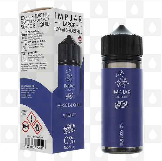 Blueberry by Imp Jar E Liquid | 50ml & 100ml Short Fill, Strength & Size: 0mg • 100ml (120ml Bottle)