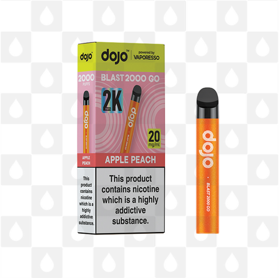 Dojo Blast 2000 Go by Vaporesso | Pre-filled Pod Kit, Strength & Puff Count: 20mg • 2000 Puffs, Flavour: Apple Peach