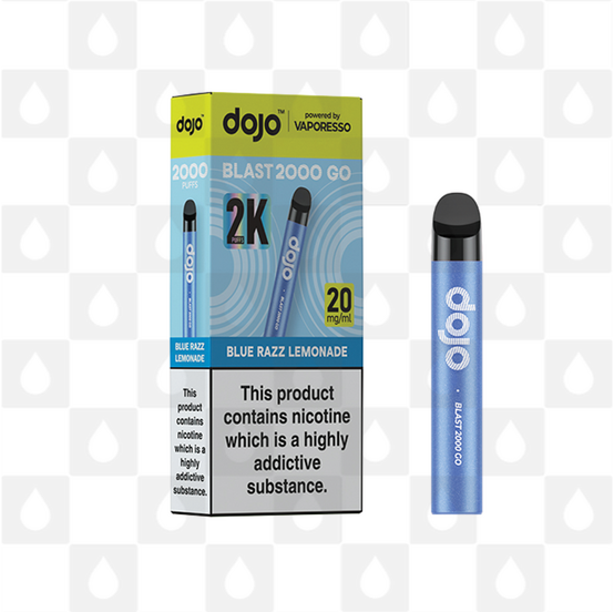 Dojo Blast 2000 Go by Vaporesso | Pre-filled Pod Kit, Strength & Puff Count: 20mg • 2000 Puffs, Flavour: Blue Razz Lemonade